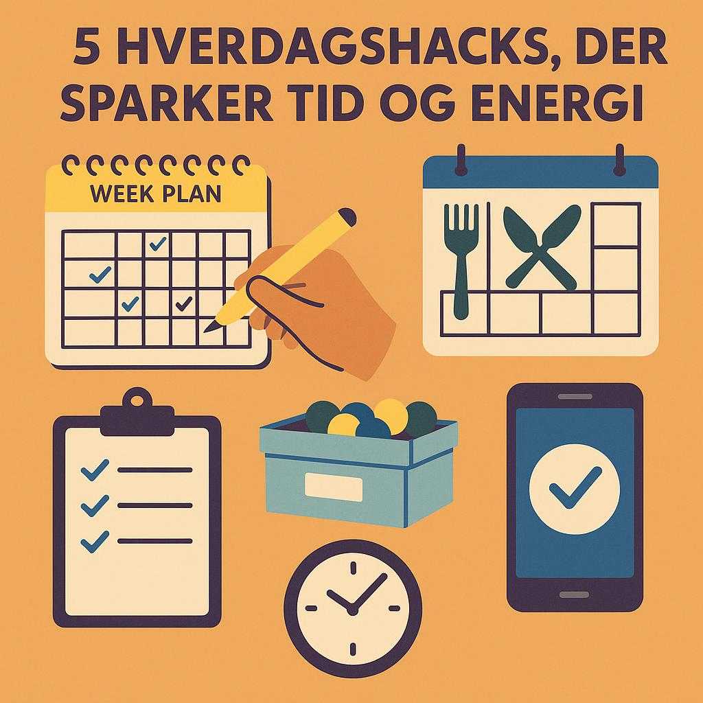5 Hverdagshacks, Der Sparker Tid og Energi