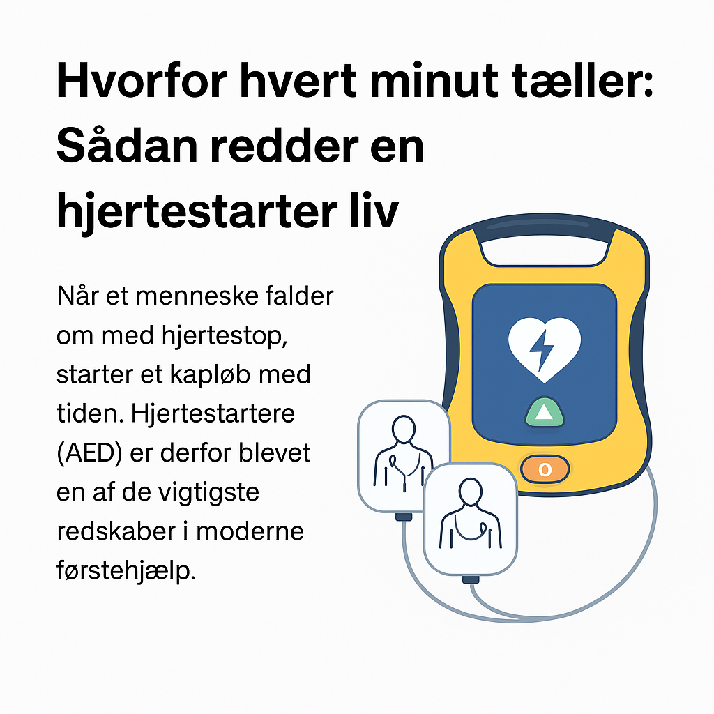 Hvorfor hvert minut tæller: Sådan redder en hjertestarter liv
